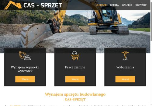 Cas Sprzęt wyburzenia i prace ziemne Katowice