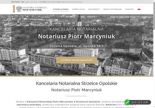 Notariusz Piotr Marcyniuk skontaktuj się